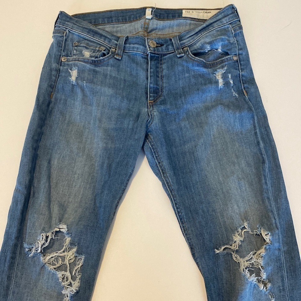 Rag’n’Bone jeans size 28 Capri distressed